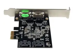 StarTech.com 2 Port PCI Express SATA 6 Gbps eSATA Controller Card Dual Port PCIe SATA III Card - 2 Int/2 Ext - SATA III 6Gbps (PEXESAT322I) - Diskkontroller - SATA 6Gb/s / eSATA 6Gb/s - PCIe x1