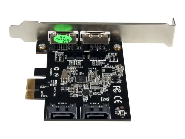 StarTech.com 2 Port PCI Express SATA 6 Gbps eSATA Controller Card ...