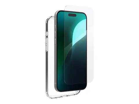 iFrogz Defence - Baksidedeksel for mobiltelefon blank - med Skjermbeskytter i herdet glass - for Apple iPhone 16 Plus