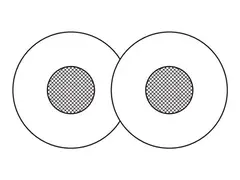 Logitech - Ørepute for hodesett (en pakke 2) for Logitech Zone 300, Zone 305