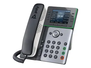 Poly Edge E350 - VoIP-telefon med anrops-ID/samtale venter treveis anropskapasitet - SIP, SDP - midnattsbl&#229;, hvit
