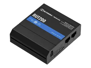 Teltonika RUT200 - Tr&#229;dl&#248;s ruter - WWAN - Wi-Fi 2,4 GHz - 3G, 4G, 2G - DIN-skinnemonterbar
