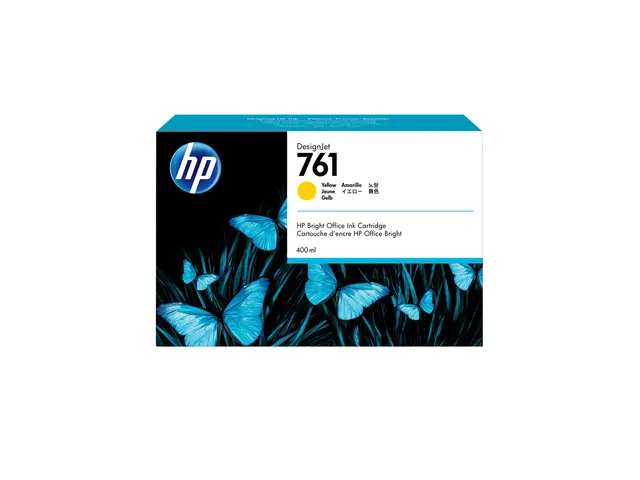 HP 761 - 400 ml gul original DesignJet blekkpatron for T7100, T720...