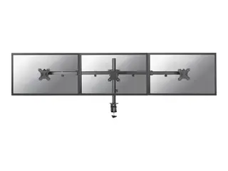 Neomounts FPMA-D550D3 - Monteringssett - full bevegelse for 3 LCD-skjermer - stål - svart - skjermstørrelse: 10"-27" - klemmemonterbar, malje, skrivebordsmonterbar