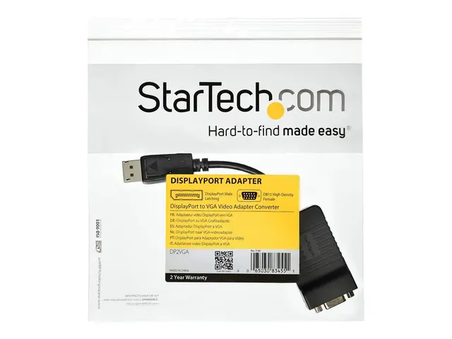 StarTech.com DisplayPort to VGA Adapter - 1920x1200 - Active DP to...
