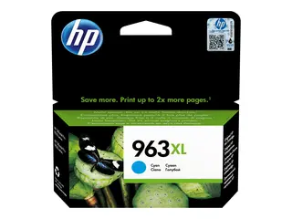 HP 963XL - 22.77 ml - Høy ytelse cyan - original - blekkpatron - for Officejet Pro 9010, 9012, 9014, 9015, 9016, 9019, 9020, 9022, 9025