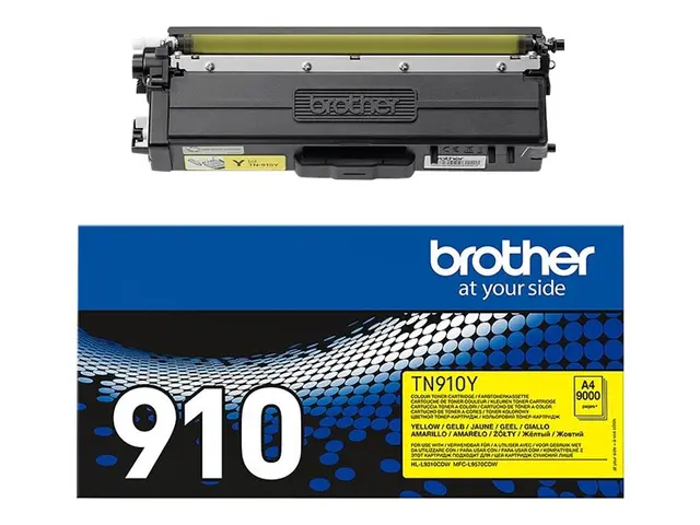 Brother TN910Y - Ultra Jumbo - gul - original - tonerpatron - for ...