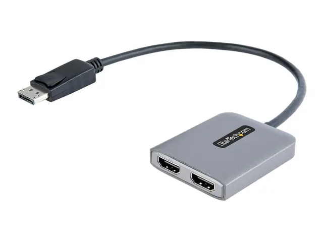 StarTech.com DP to Dual HDMI MST HUB, 4K 60Hz, DisplayPort Multi M...