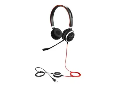 Jabra Evolve 40 UC stereo - Hodesett - on-ear - kablet - 3,5 mm jakk