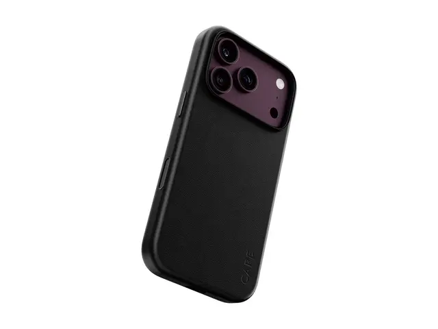 CARE by PanzerGlass Solo - Beskyttende deksel for mobiltelefon MagSafe-samsvar - veganlær - svart - for Apple iPhone 17 Pro, 18 Pro 
