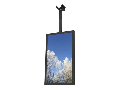 HI-ND Ceiling Casing 55&quot; - Monteringssett (hylster) portrett - for digitalsignerings-LCD-panel - metall - svart, RAL 9005 - skjermst&#248;rrelse: 55&quot; - takmonterbar - for Samsung OM55N-S