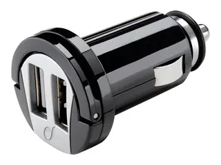 Cellular Line - Bilstr&#248;madapter 2 A - 2 utgangskontakter (USB)