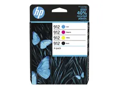 HP 912 Combo Pack - 4-pack - svart, gul, cyan, magenta original - Officejet - blister - blekkpatron - for Officejet 8010e, 8012, 8013, 8014, 8015, 8022; Officejet Pro 8022, 8023, 8024, 8025