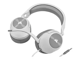 CORSAIR Gaming HS55 STEREO - Hodesett - full størrelse kablet - 3,5 mm jakk - hvit