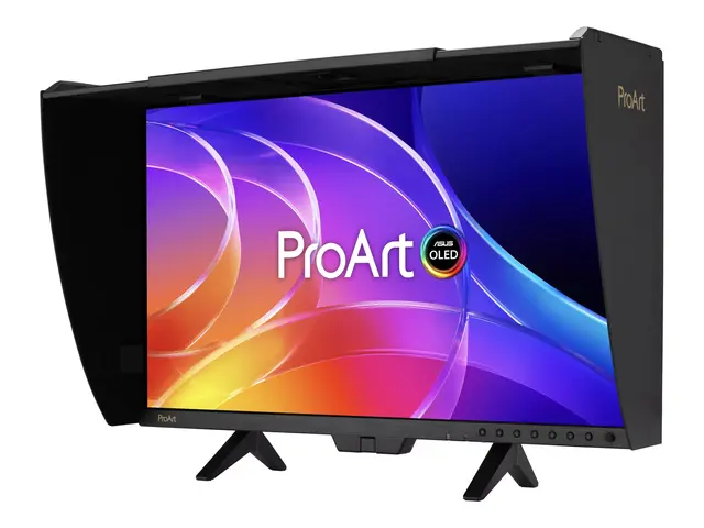 ASUS ProArt PA32USD - OLED-skjerm - 32" (31.5" synlig) 3840 x 2160 4K UHD (2160p) @ 240 Hz - 1000 cd/m² - 1500000:1 - DisplayHDR 400 True Black - 0.1 ms - 2xThunderbolt 4, HDMI, DisplayPort, 12G-SDI - høyttalere - svart 