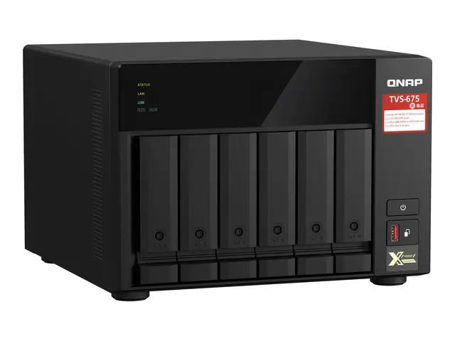 QNAP TVS-675 - NAS-server - 6 brønner - SATA 6Gb/s - RAID 5, 6, 10...
