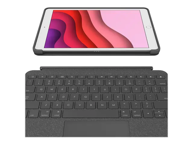 Logitech Combo Touch - Tastatur og folioveske med styrepute bakgru...