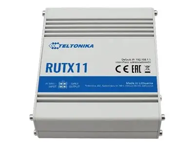 Teltonika RUTX11 - Trådløs ruter WWAN 4-portssvitsj 1GbE Wi-Fi 5 D...
