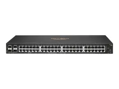HPE Aruba 6100 48G 4SFP+ Switch Switch - Styrt - 48 x 10/100/1000 + 4 x 1 Gigabit / 10 Gigabit SFP+ - side til side-luftflyt - rackmonterbar