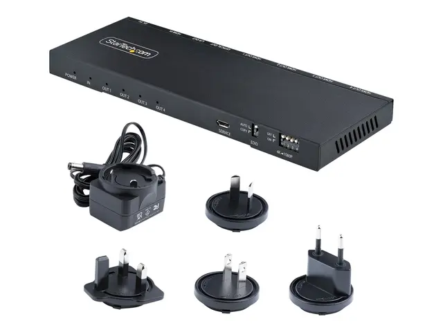 Startech 4-Port HDMI Splitter, 4K 60Hz 2.0 Video, 1 In 4 Out Split...