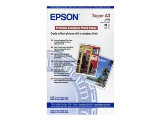 Epson Premium Semigloss Photo Paper Halvblank - A3 plus (329 x 423 mm) 20 ark fotopapir - for SureColor P5000, SC-P700, P7500, P900, T2100, T3100, T3400, T3405, T5100, T5400, T5405