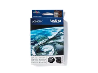 Brother LC985BK - Svart - original - blekkpatron for Brother DCP-J140W, DCP-J315W, DCP-J515W, MFC-J410