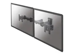 Neomounts FPMA-W960D - Brakett - full bevegelse for 2 LCD-skjermer - svart - skjermst&#248;rrelse: 10&quot;-27&quot; - veggmonterbar
