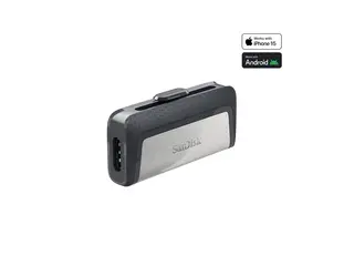 SanDisk Ultra Dual - USB-flashstasjon - 128 GB USB 3.1 / USB-C