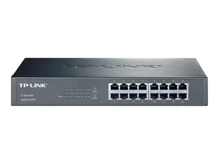 TP-Link TL-SG1016D 16-Port Gigabit Switch Switch - ikke-styrt - 16 x 10/100/1000 - stasjonær