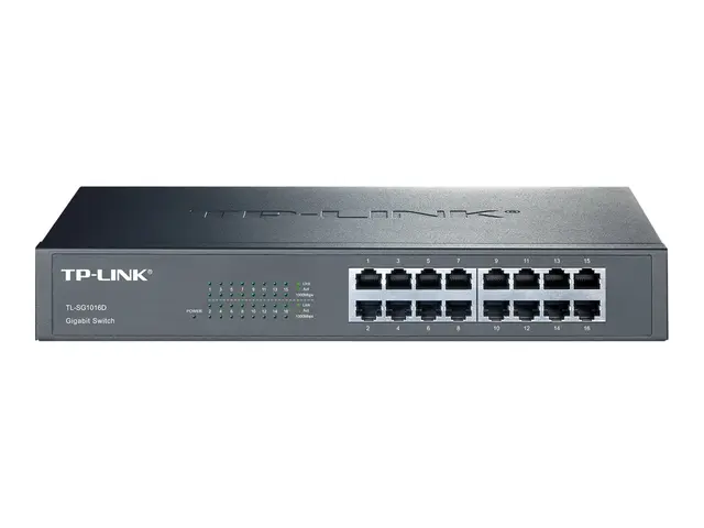 TP-Link TL-SG1016D 16-Port Gigabit Switch - Switch - ikke-styrt - ...
