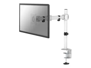 Neomounts NM-D135 - Monteringssett - full bevegelse for LCD-skjerm - hvit - skjermstørrelse: 10"-30" - klemmemonterbar, malje, skrivebordsmonterbar