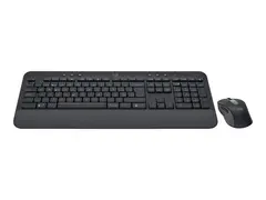 Logitech Signature MK650 Combo for Business Tastatur- og mussett - trådløs - Bluetooth LE - QWERTY - US International - grafitt