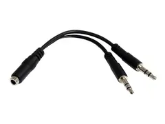STARTECH.COM MUYHSFMM 3.5 mm 4 Positio Female to 2x 3.5mm Male Headset Adapter