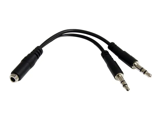 StarTech.com 3.5mm 4 Position to 2x 3 Headset Splitter Adapter - F...