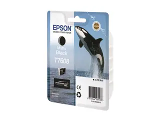 Epson T7608 - 25.9 ml - matt svart original - blister - blekkpatron - for SureColor SC-P600