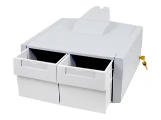 Ergotron StyleView Primary Double Tall - Monteringskomponent (2-skuffsmodul) låsbar - medisinsk - grå, hvit - vognmonterbar