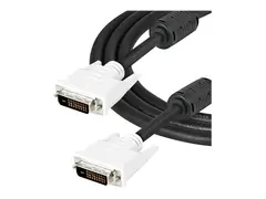 StarTech.com 2m DVI-D Dual Link Cable Male to Male DVI-D Digital Video Monitor Cable - 25 pin DVI-D Cable M/M Black 2 Meter - 2560x1600 (DVIDDMM2M) - DVI-kabel - dobbeltlenke - DVI-D (hann) til DVI-D (hann) - 2 m - svart