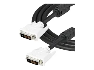 StarTech.com 2m DVI-D Dual Link Cable Male to Male DVI-D Digital Video Monitor Cable - 25 pin DVI-D Cable M/M Black 2 Meter - 2560x1600 (DVIDDMM2M) - DVI-kabel - dobbeltlenke - DVI-D (hann) til DVI-D (hann) - 2 m - svart