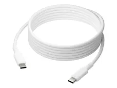 dbramante1928 IT - USB-kabel - 24 pin USB-C (hann) til 24 pin USB-C (hann) 3 m - USB Power Delivery (100 W) - hvit
