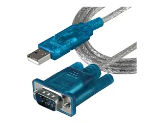 StarTech.com 3ft USB to RS232 DB9 Serial Adapter Cable M/M - Seriell adapter - USB 2.0 - RS-232