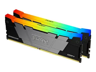Kingston FURY Renegade RGB - DDR4 - sett 16 GB: 2 x 8 GB - DIMM 288-pin / PC4-34100 - ikke-bufret