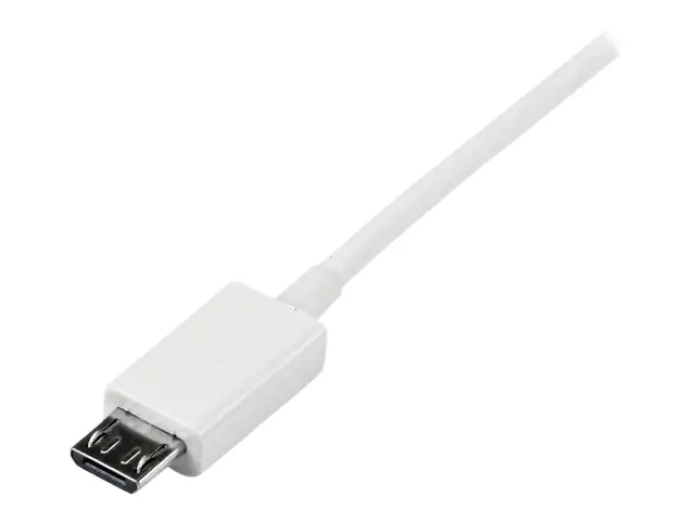 StarTech.com 0.5m White Micro USB Cable Cord - A to B Charging Dat...