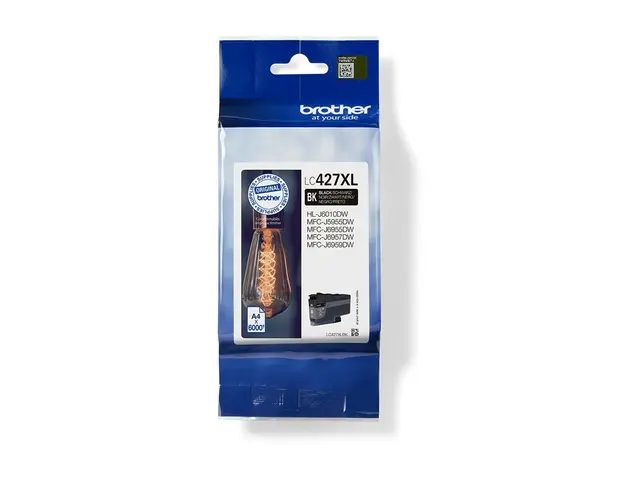 Brother LC427XLBK - Høykapasitets svart original blekkpatron for H...