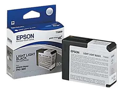 Epson T5809 - 80 ml - lysesvart - original - blekkpatron - for Sty...