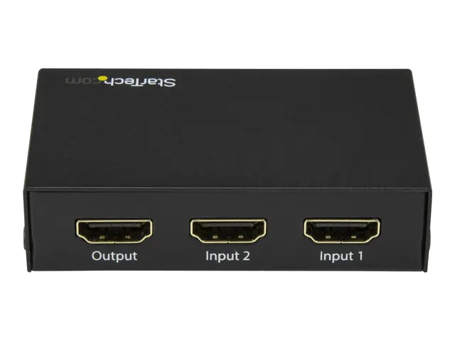 StarTech.com 2 Port HDMI Switch - 4K 60Hz - Supports HDCP - IR - H...