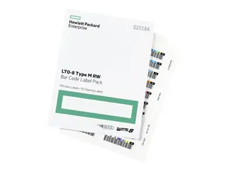 HPE LTO-8 Ultrium RW Bar Code Label Pack Strekkodeetiketter