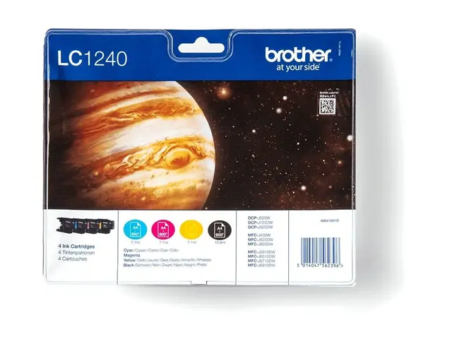 Brother LC1240 Value Pack - 4-pack - svart, gul, cyan, magenta - o...