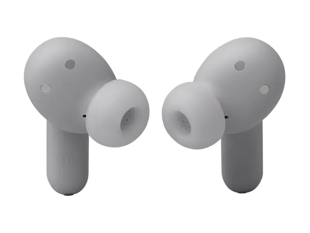 JBL LIVE Beam 3 - True wireless-hodetelefoner med mikrofon i øret - Bluetooth - aktiv støydemping - sølv 