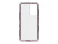 LifeProof NËXT - Baksidedeksel for mobiltelefon 50 % resirkulert plast, sølvfosfatglass - napa (klar/lavendel) - for Samsung Galaxy S21 5G