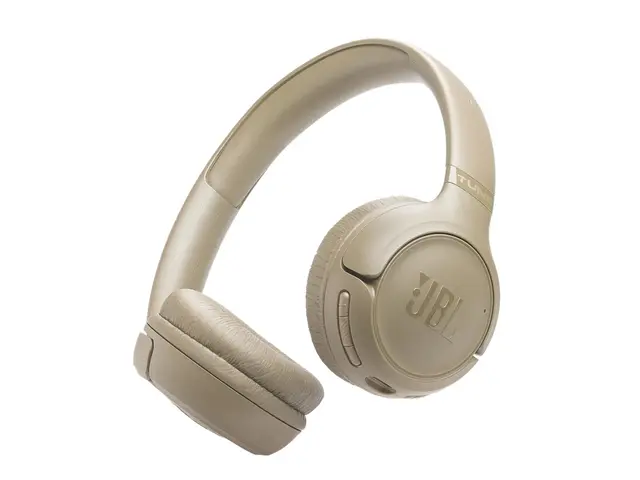 JBL TUNE 530BT - Hodetelefoner med mikrofon on-ear - Bluetooth - trådløs - beige 
